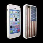 Wholesale iPhone 5C Gummy Design Case (USA Flag)